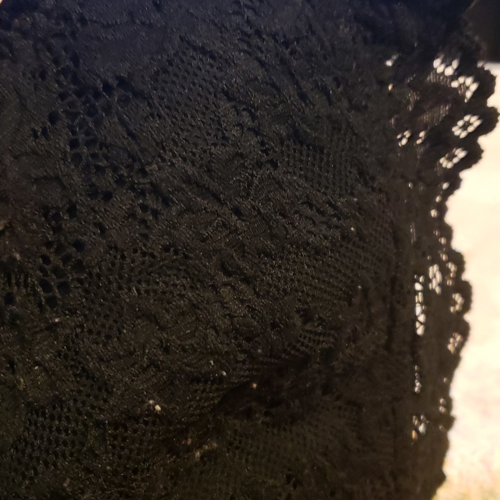 XHILARATION  BARLETT 1XL BLACK WITH LACE - Picture 8 of 8
